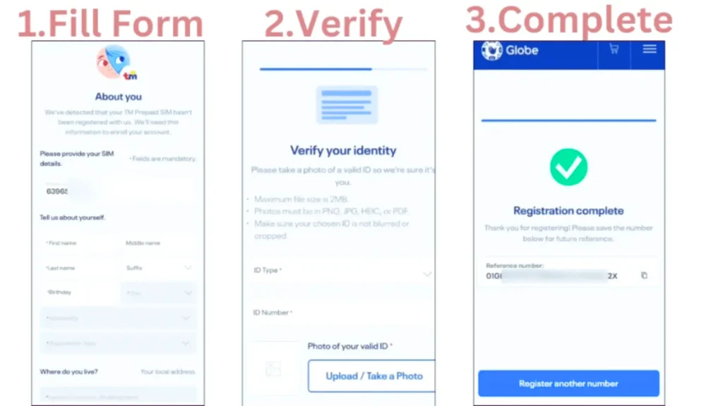 TM SIM Registration Link 2024 Online